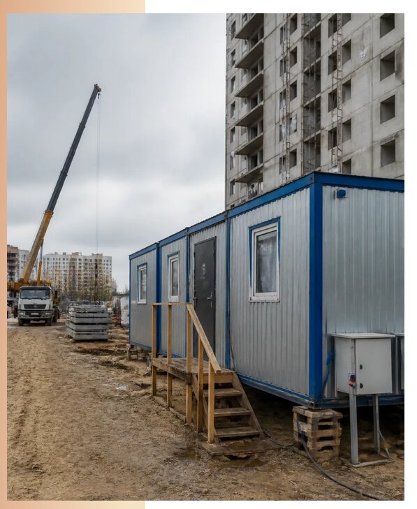 Аренда строительных вагончиков для рабочих в Нововоронеже